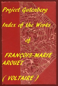 Cover of Index of the PG Works of Voltaire in English