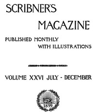 Cover of Scribner's Magazine, Volume 26, October 1899