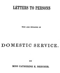 Cover of Letters to Persons Who Are Engaged in Domestic Service