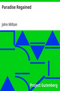 Cover of Paradise Regained