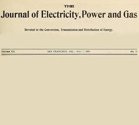 Cover of The Journal of Electricity, Power and Gas, Volume XX, No. 18, May 2, 1908 Devoted to the Conversion, Transmission and Distribution of Energy