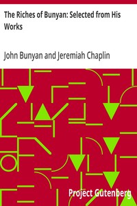 Cover of The Riches of Bunyan: Selected from His Works
