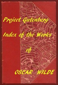 Cover of Index of the Project Gutenberg Works of Oscar Wilde