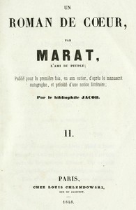 Cover of Les aventures du jeune Comte Potowski, Vol. 2 (of 2) Un roman de coeur par Marat, l'ami du peuple