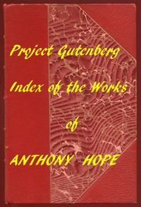 Cover of Index of the Project Gutenberg Works of Anthony Hope