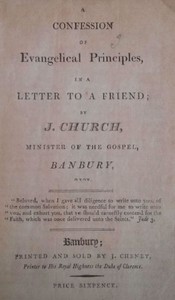 Cover of A Confession of Evangelical Principles in a letter to a friend