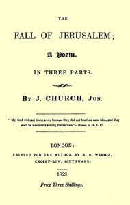 Cover of The Fall of Jerusalem: A Poem
