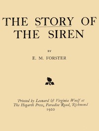 Cover of The Story of the Siren