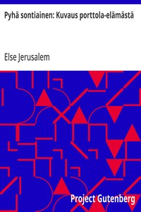 Cover of Pyhä sontiainen: Kuvaus porttola-elämästä