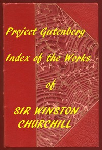 Cover of Index of the Project Gutenberg Works of Sir Winston Spencer Churchill
