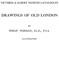 Cover of Drawings of Old London