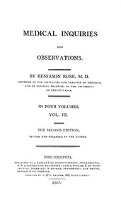 Cover of Medical Inquiries and Observations, Vol. 3 The Second Edition, Revised and Enlarged by the Author