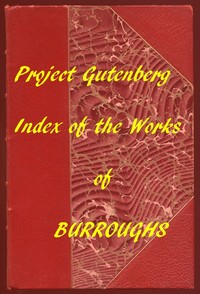 Cover of Index of the Project Gutenberg Works of Edgar Rice Burroughs