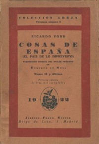 Cover of Cosas de España; tomo 2 (El país de lo imprevisto)