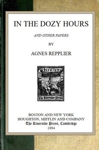 Cover of In the Dozy Hours, and Other Papers
