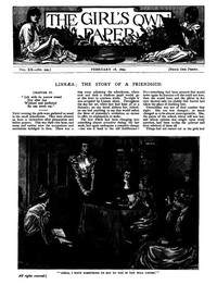 Cover of The Girl's Own Paper, Vol. XX. No. 999, February 18, 1899