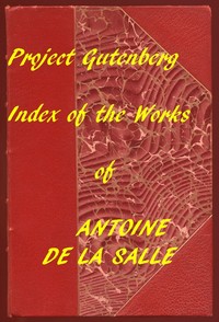 Cover of Index of the Project Gutenberg Works of Antoine de La Salle