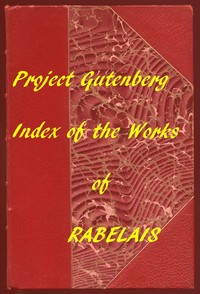 Cover of Index of the Project Gutenberg Works of Rabelais