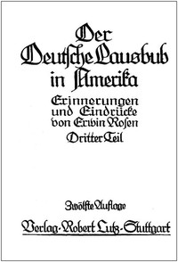 Cover of Der Deutsche Lausbub in Amerika: Erinnerungen und Eindrücke. Band 3 (von 3)
