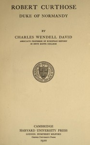 Cover of Robert Curthose, Duke of Normandy