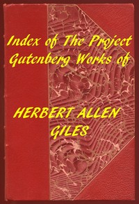 Cover of Index of the Project Gutenberg Works of Herbert Allen Giles
