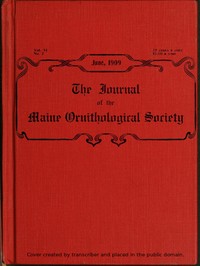 Cover of The Journal of the Maine Ornithological Society, Vol. XI. No. 2