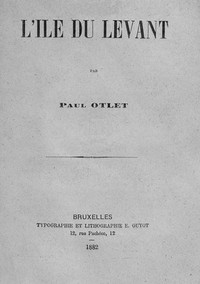 Cover of L'Île du Levant