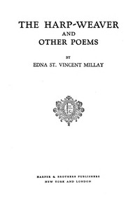 Cover of The harp-weaver, and other poems
