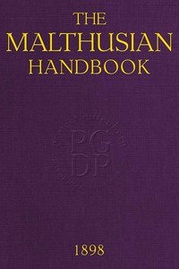 Cover of The Malthusian Handbook Designed to Induce Married People to Limit Their Families Within Their Means.