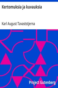 Cover of Kertomuksia ja kuvauksia