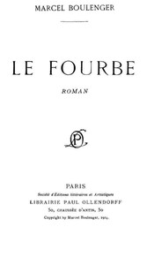 Cover of Le fourbe