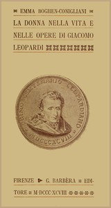 Cover of La donna nella vita e nelle opere di Giacomo Leopardi