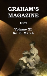 Cover of Graham's Magazine, Vol. XL, No. 3, March 1852