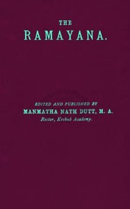 Cover of The Rāmāyana, Volume 3. Yuddhakāndam