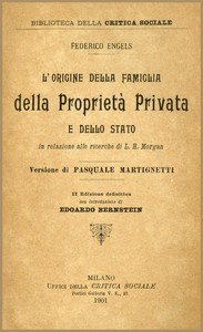 Cover of L'origine della Famiglia della Proprietà privata e dello Stato in relazione alle ricerche di L. H. Morgan