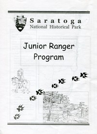 Cover of Saratoga National Historical Park Junior Ranger Program