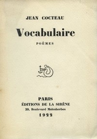 Cover of Vocabulaire, Poèmes