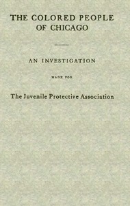 Cover of The Colored People of Chicago An Investigation Made for the Juvenile Protective Association