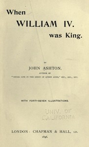 Cover of When William IV. Was King