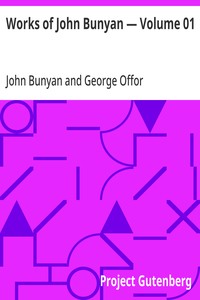 Cover of Works of John Bunyan — Volume 01