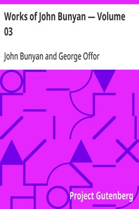 Cover of Works of John Bunyan — Volume 03