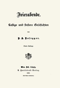 Cover of Feierabende: Lustige und finstere Geschichten
