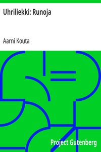 Cover of Uhriliekki: Runoja