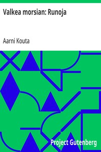 Cover of Valkea morsian: Runoja