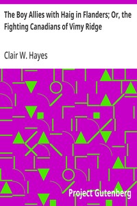 Cover of The Boy Allies with Haig in Flanders; Or, the Fighting Canadians of Vimy Ridge
