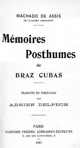 Cover of Mémoires Posthumes de Braz Cubas