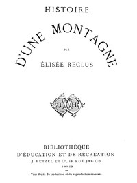 Cover of Histoire d'une Montagne