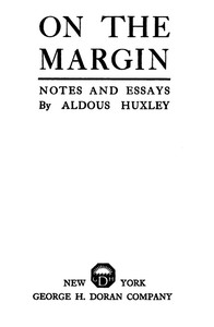 Cover of On the Margin: Notes and Essays