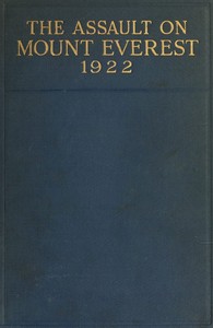 Cover of The Assault on Mount Everest, 1922