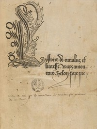 Cover of L'Ystoire de Eurialus et Lucresse, vrays amoureux, selon pape Pie